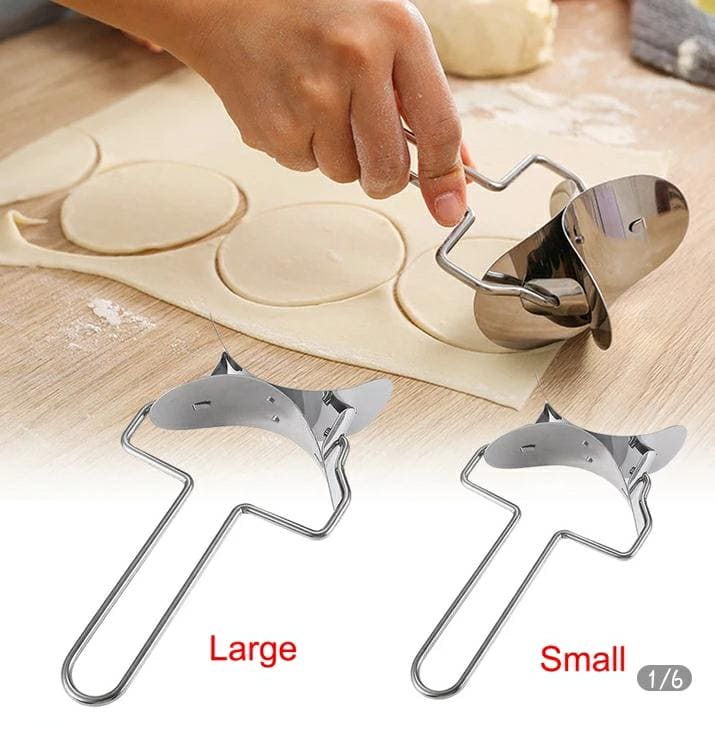 Dumpling Mold, Stainless Steel Dumpling Skin Cutter, Stainless Steel Dumpling Wraper, Dough Circle Roller Machine, Press Mold Kitchen Accessories Dumpling Mold, Stainless Steel Dumpling Skin Cutter, Stainless Steel Dumpling Wraper, Dough Circle Roller Machine, Press Mold Kitchen Accessories